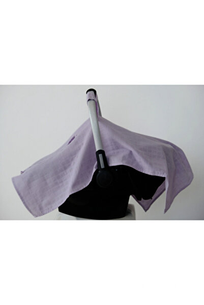 runbaby Run Baby Müslin Kumaş çıt Çıtlı Puset Örtüsü (LİLA) 75x100cm