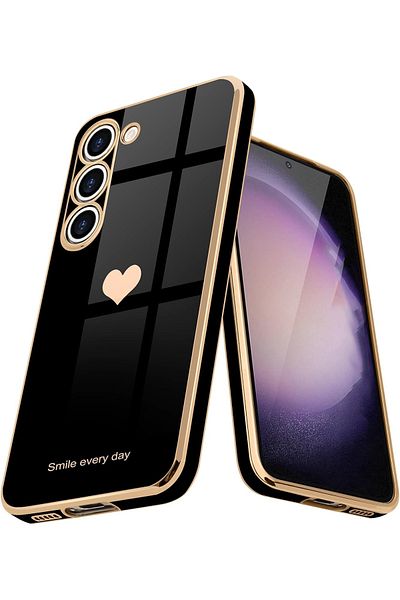 GAGA ELEKTRONİK Laser Cut Heart Pattern Case for Samsung Galaxy S21 Fe