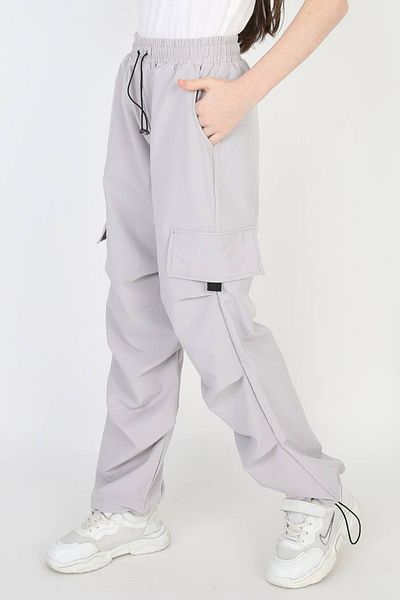 Pina Kids Girl's Elastic Waist Loose Cut Parachute Trousers PNT.5226