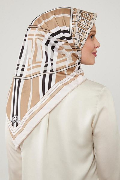 Levidor Trend Twill Mink Φουλάρι - Τυπωμένο με κείμενο