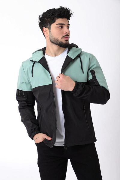 Stilkombin Черно сезонно палто с качулка PLDP 2907-60021