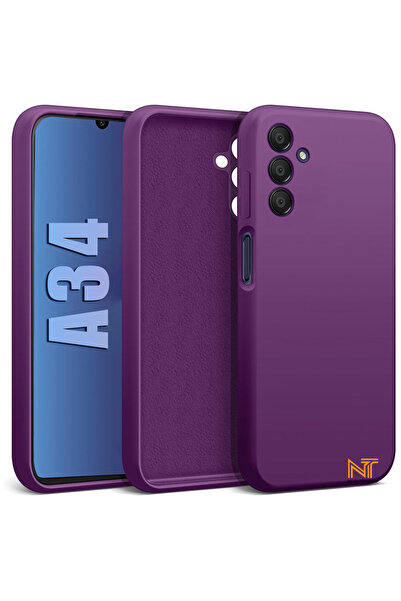 Nezih Case Samsung Galaxy A34 Kılıf Kamera Korumalı Lansman Kadife Iç Yüzeyli...
