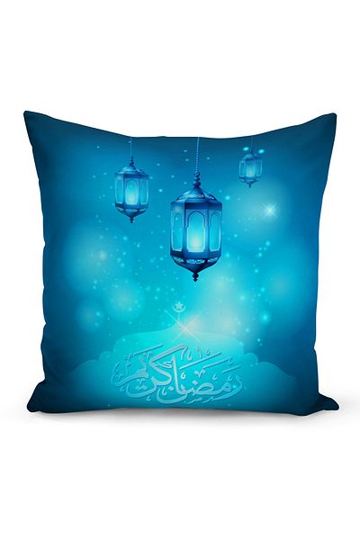 Bertille Home Husă de pernă cu imprimare digitală pe două fețe din seria Ramadan (Husă de pernă Ramadan)