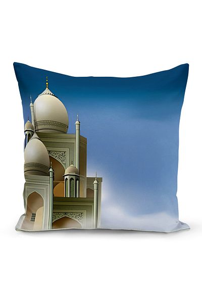 Bertille Home Husă de pernă cu imprimare digitală pe două fețe din seria Ramadan (Husă de pernă Ramadan)