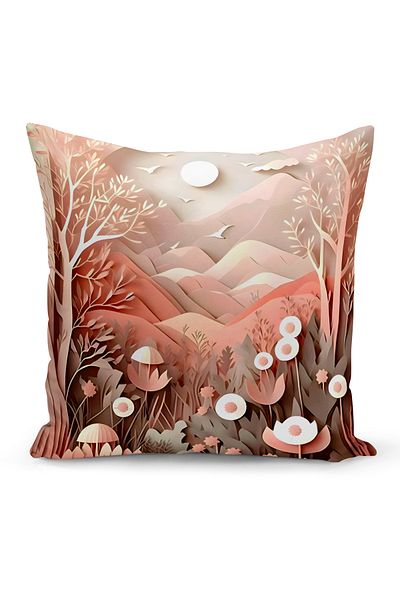 Bertille Home Κάλυμμα μαξιλαριού ριχτάρι σειράς Classic με ψηφιακή εκτύπωση διπλής όψης