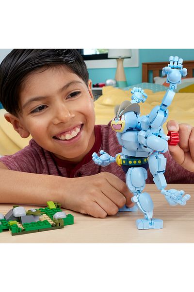 Pokemon ألعاب بناء شخصيات الحركة، Machamp مع 401 قطعة، شخصية واحدة قابلة للوضع مع تركيب كامل