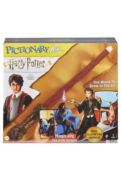 Pictionary قلم هاري بوتر، 112 بطاقة حيلة مزدوجة الجوانب مع صورة إضافية، حامل بطاقة القصبة