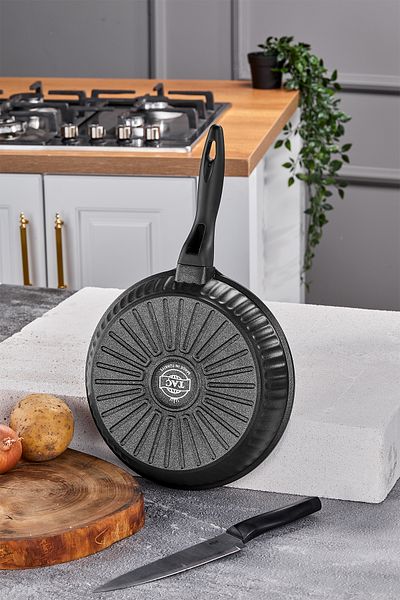 Taç Valeriya Cast Iron Pan 24 Cm Black - TAC-4973