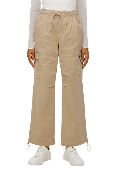 QS by s.Oliver Cargohose mit Tunnelzug Elastikbund Mid rise