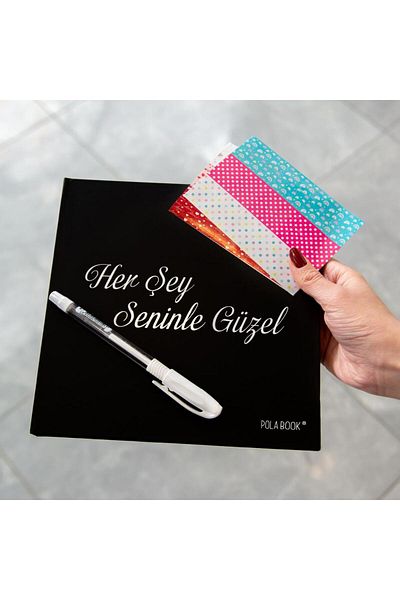 POLABOOK Everything is Beautiful with You Memory Book with White Pen and Photo Album - with Sticker Gift