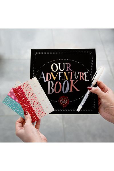 POLABOOK Our Adventure Book Memory Book and Photo Album with White Pen - with Sticker Gift