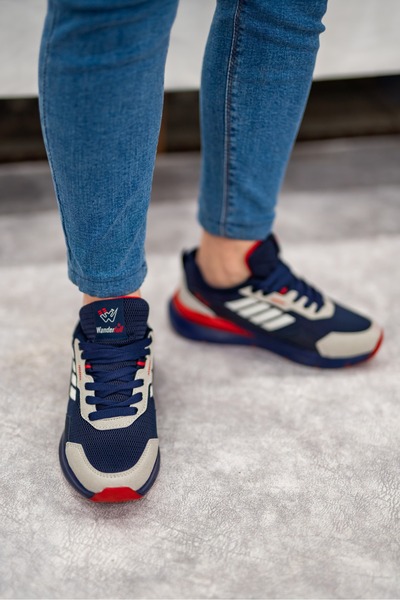 Weynes Унісекс Синій Чотири Смужки Ортопедичні Повсякденні Спортивні Кросівки Wsb0906