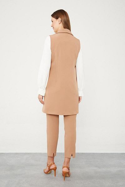 misigo Διπλό Παντελόνι Κοστούμι Camel
