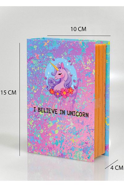 4nio CUTIE DE CĂRȚI DECORATIVE UNICORN ÎN FLORE