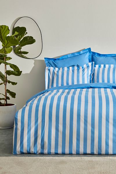 Karaca Home Set pilota dublu 100% bumbac, albastru PP