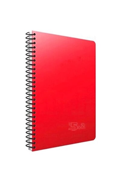 Gıpta دفتر ملاحظات بغطاء من البولي بروبيلين مع فاصل حلزوني (A4) 180 ورقة 5+2