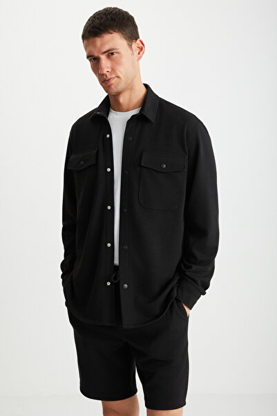 GRIMELANGE RAMADANP015 Siyah Gömlek