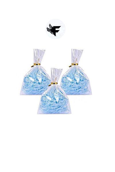 FİGANLAR Plain (Without Tape) Transparent Gelatin Glossy Opp Cookie Accessory Bag Packaging 100 Pieces 12x20