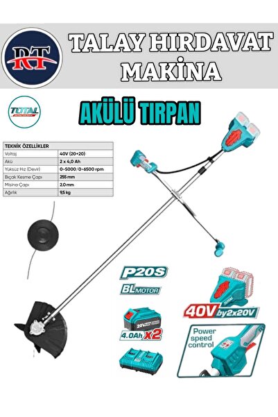 TOTAL Akülü Tırpan