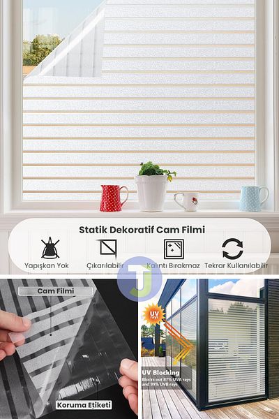 Technojet Film de acoperire din sticlă cu model matat static pentru cabină de duș folie de decorare pentru birou 45cmx100cm