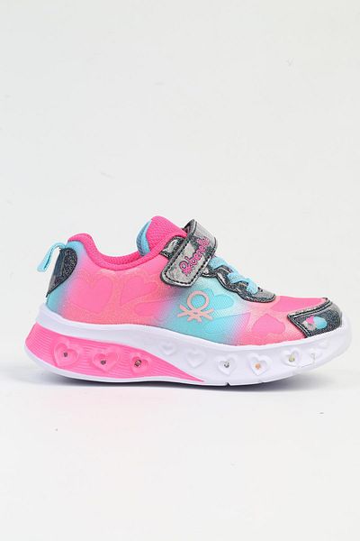 Benetton Lighted Fussia Blue Children's Sneakers - BNI-10127