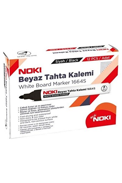 Noki Siyah Tahta Kalemi Doldurulabilir - 12'li Paket