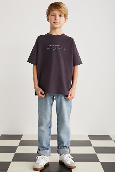 GRIMELANGE Tricou cu mânecă scurtă, 100% bumbac, 100% bumbac, cu imprimeu, cu...