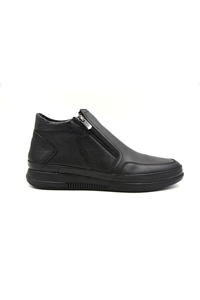 BEYAZ (Prego) Αντιολισθητική σόλα Thermo με φερμουάρ Casual Ανδρικές Μπότες ΜΑΥΡΟ