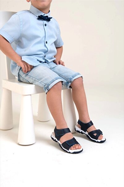 Prego (arzen) Ortapedi Termo Kaymaz Taban Cırtlı Erkek Çocuk Sandalet Laci