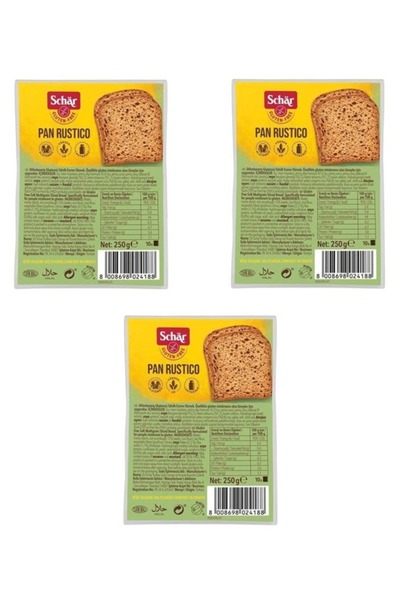 Schar Rustico Lifli Ekmek 225 gr 3 Adet
