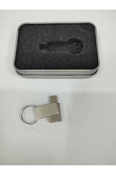 ASYA GIFTS USB TYP-C MICRO CHIP USB 32 GB TYP-C COMPATIBLE FOR PHONES WITH KEY RING IN METAL CUSTOM BOX