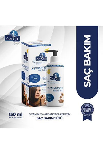 Zerofit Argan & Keratin Özlü Saç Bakım Sütü 150 ml