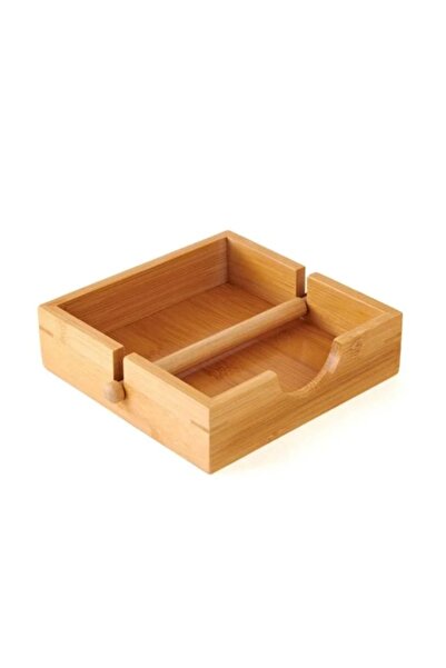 MİEN Mien MEN735 Bamboo Square Napkin Holder 18x18 Cm