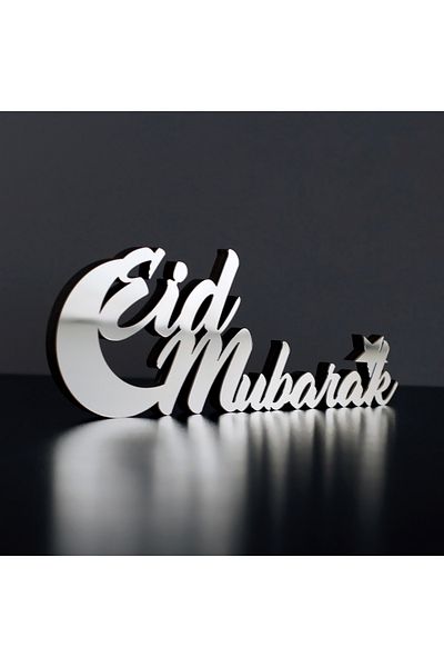 iwa concept Decor Eid Mubarak Crescent Ramadan