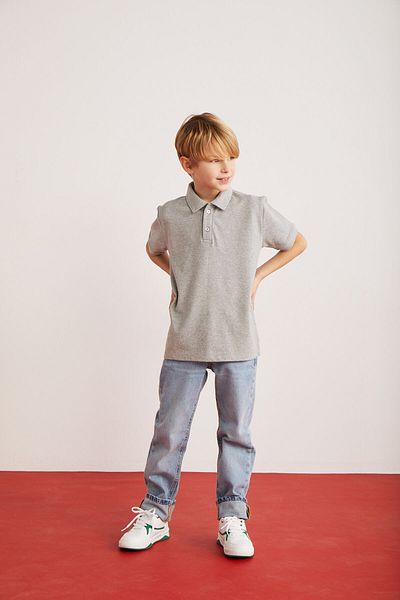 GRIMELANGE ETHEL-GRM24002 100% bavlna polokošile s krátkým rukávem Mint - Grimelange Polo Collar Tričko