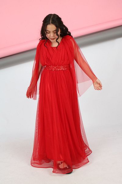 Asortix Children's Evening Dress - Evening Dress - Graduation Dress - Sequin - 9 Years - 10 Years - 11 Years - 12 Years - 13 Years