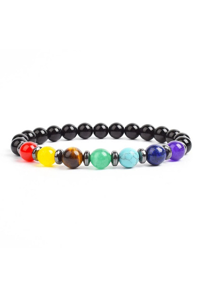 Kusakli 7 Pieces Chakra Natural Stone Energy Bracelet