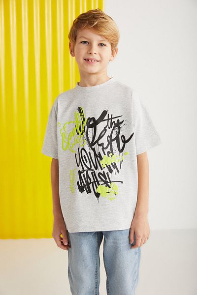 GRIMELANGE Jery Boy 100% Cotton Printed Short Sleeve Grimelange T-shirt