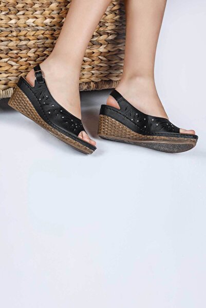 Jump 14778 Black Women's Daily Sandals