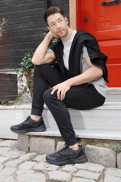 Jump 27415 Siyah Erkek Sneaker Günlük Spor Ayakkabı