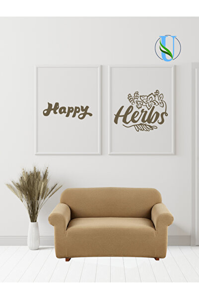 Uy Style Tekstil Stil UY - Covor de canapea cu lycra și elastic pentru două persoane, model Pitikare