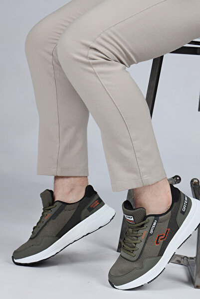 Jump 27686 Haki - Siyah Erkek Sneaker Günlük Spor Ayakkabı