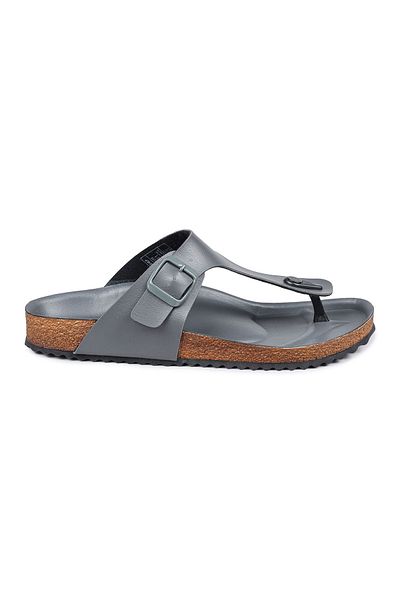 Jump 50017 Single Buckle Gray Men's Flip Flops