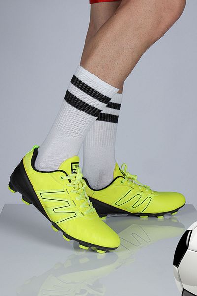 Jump 28524 Neon Green - Black Turf Astroturf Football Pantofi de fotbal