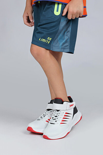 Jump 27800 Λευκό - Κόκκινο Unisex Παιδικά Αθλητικά Παπούτσια Μπάσκετ