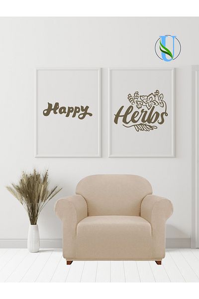 Uy Style Tekstil UY Style - Калъф за диван с единична ликра, еластичен калъф за фотьойл и шарка питикаре