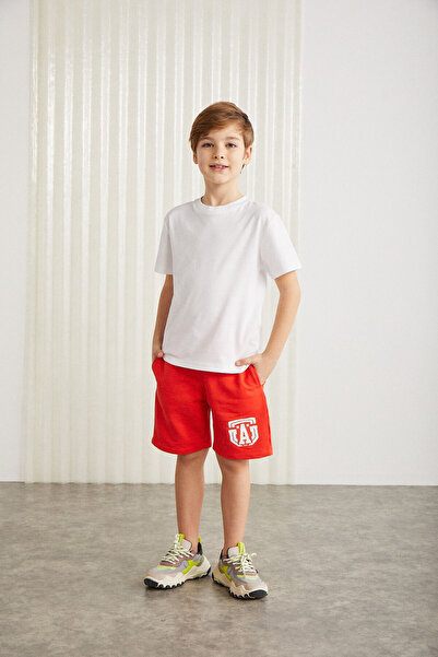 GRIMELANGE Tricou Fae Boy 100% bumbac cu mânecă scurtă cu decolteu rotund prune/gri/alb