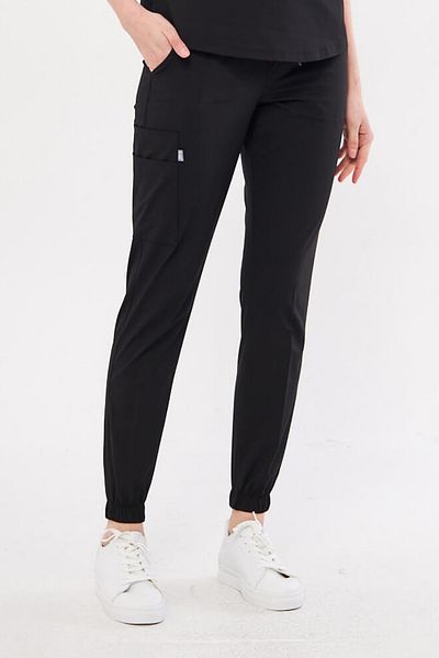 Class Üniforma Black Nova Scrubs - Pantaloni elastici din Lycra pentru femei, uniformă pentru asistentă și doctor