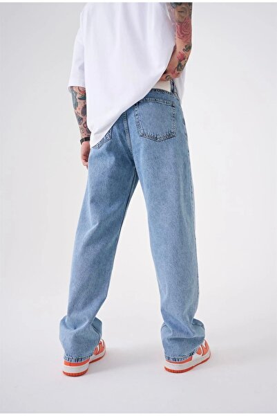 çerme Men's Relaxed Baggy Blue Jean Trousers