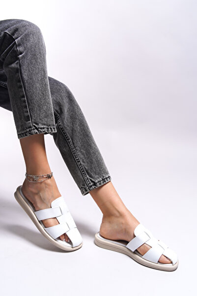 Riccon Papuci Tegnerth pentru femei 0012519 alb